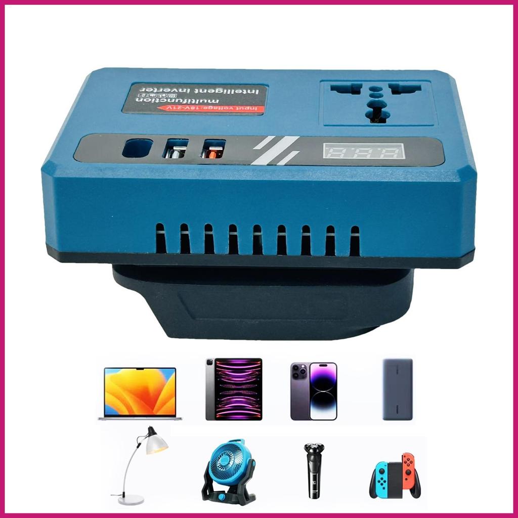 Bộ chuyển đổi nguồn pin biến tần DC sang AC DC 18V-21V sang 220V Bộ sạc nhanh AC Bộ chuyển đổi thông