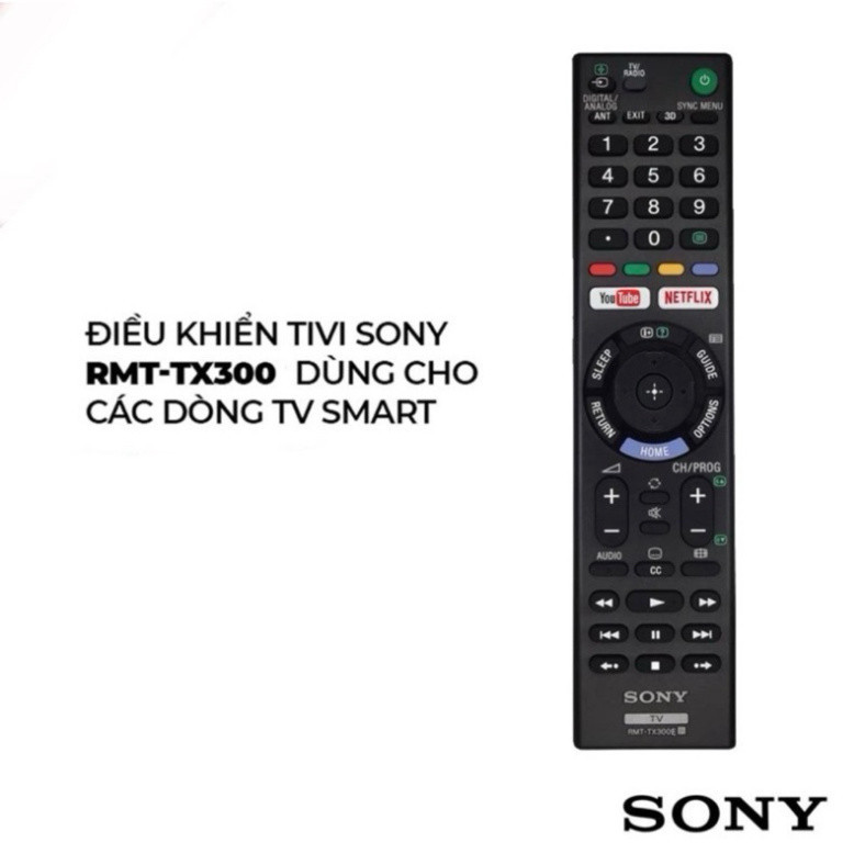 Điều khiển Tivi SONY Smart Internet-Model TX300P Hàng Xuất MALAYSIA Chất Lượng Cao