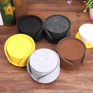 [GE] 10 Cái / bộ Đế Lót Ly Nỉ Tròn Bảo Vệ Bàn Ăn Đế Lót Ly Chịu Nhiệt Trà Cà Phê Uống Nóng Cốc Placemats VN