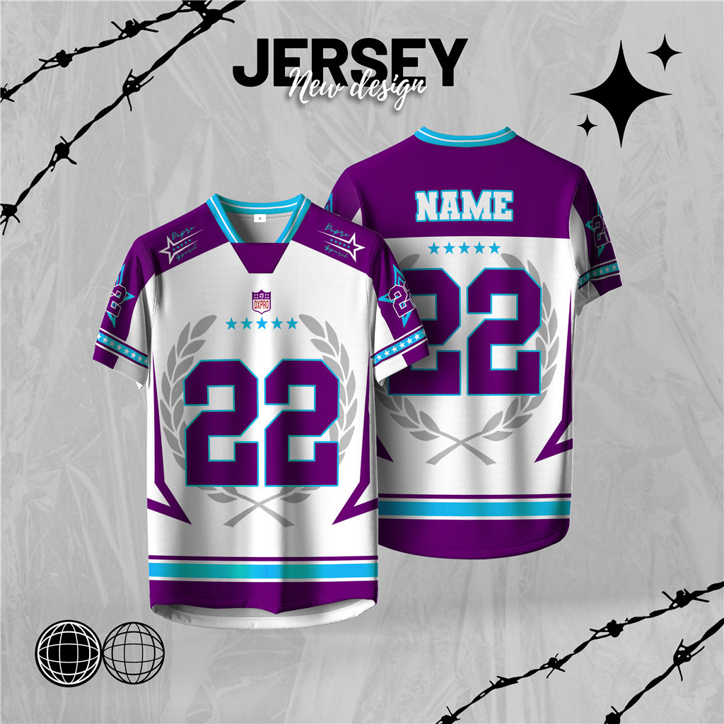 Áo thun Jersey Bazhu phiên bản NFL 2025, sợi siêu mịn, tay ngắn dành cho nam