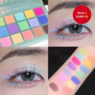  Đĩa phấn mắt DIKALU 15 màu Macaron Matte Pink Series Trang điểm tinh tế tự nhiên maquiagem 