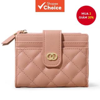 2025 Nữ Khóa Hàn Quốc Ví Đựng Thẻ Hợp Thời Trang Dây Kéo Ví Đựng Tiền Xu