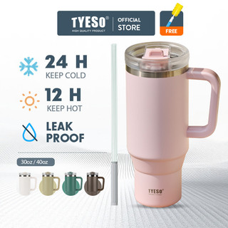  TYESO® Bình Giữ Nhiệt Ly giữ nhiệt INOX Cốc cách nhiệt có vòi hút Cốc cà phê 900ml 1200ml TS-8866 8868 