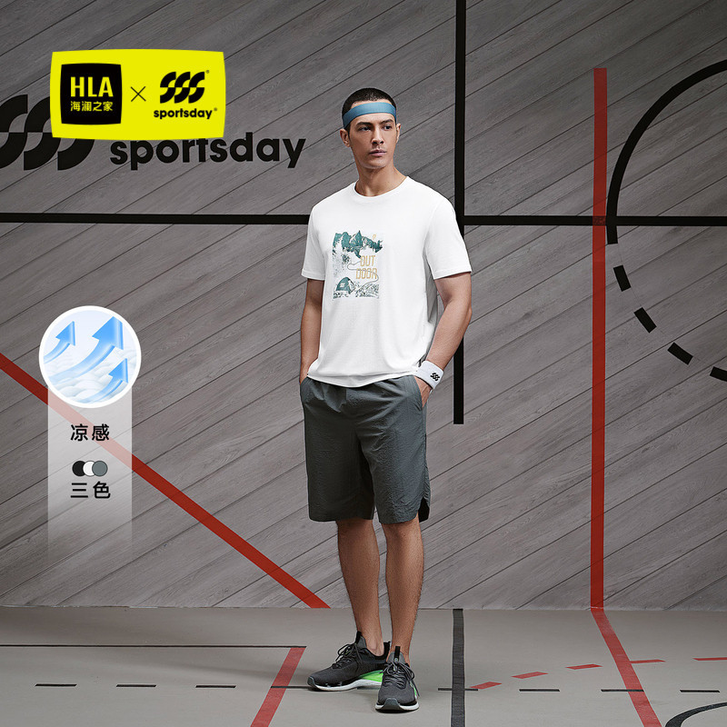 HLA / HLA Sportsday Equestrian thể thao tay ngắn T Áo thun mới tay ngắn nam