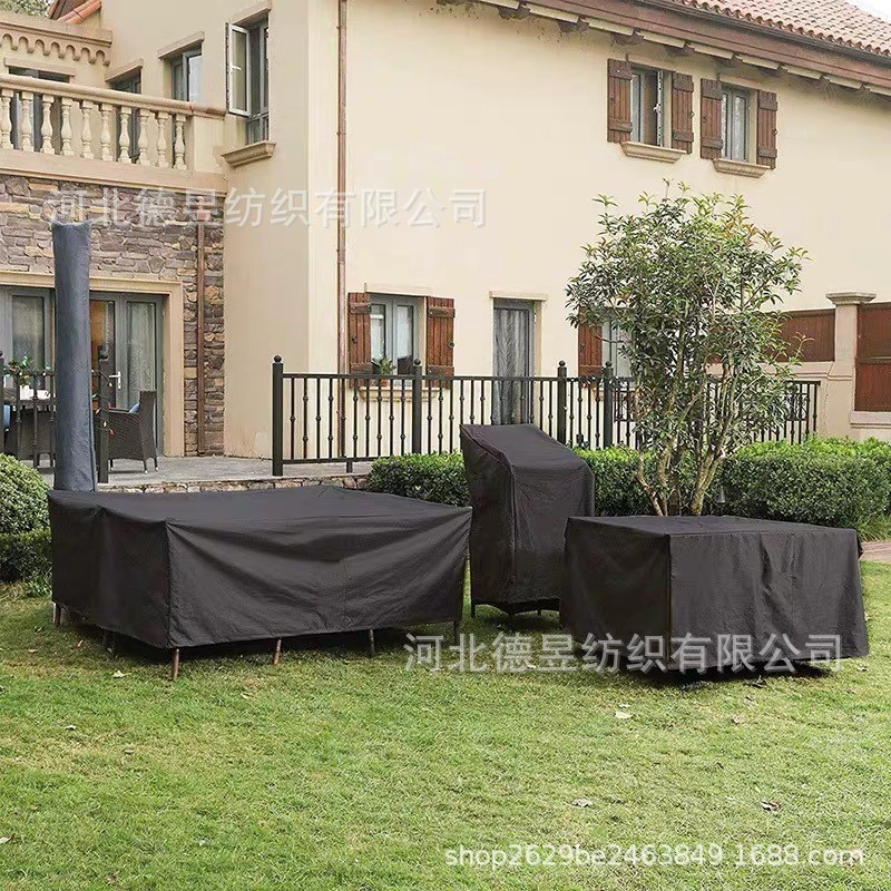 Hot Sale#Outdoor Courtyard Garden Furniture Dust Cover Thickened Oxford Cloth Waterproof Sunproof Ra