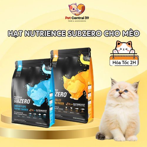 (Hỏa Tốc) Hạt Nutrience SubZero 500GR - Cho Mèo Mọi Độ Tuổi - Gà Tây, Cá Hồi & Rau Củ Quả - Pet Cent