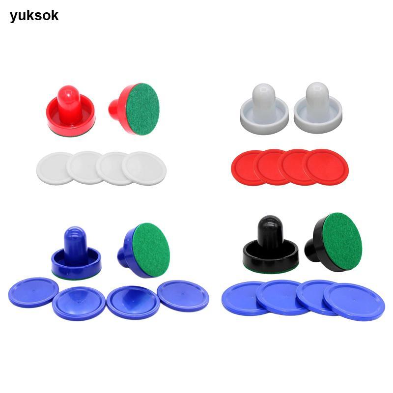 Yuksok 2x Air Hockey Pushers Và 4x Air Hockey Pucks Air Hockey Slider Air Hockey Paddles