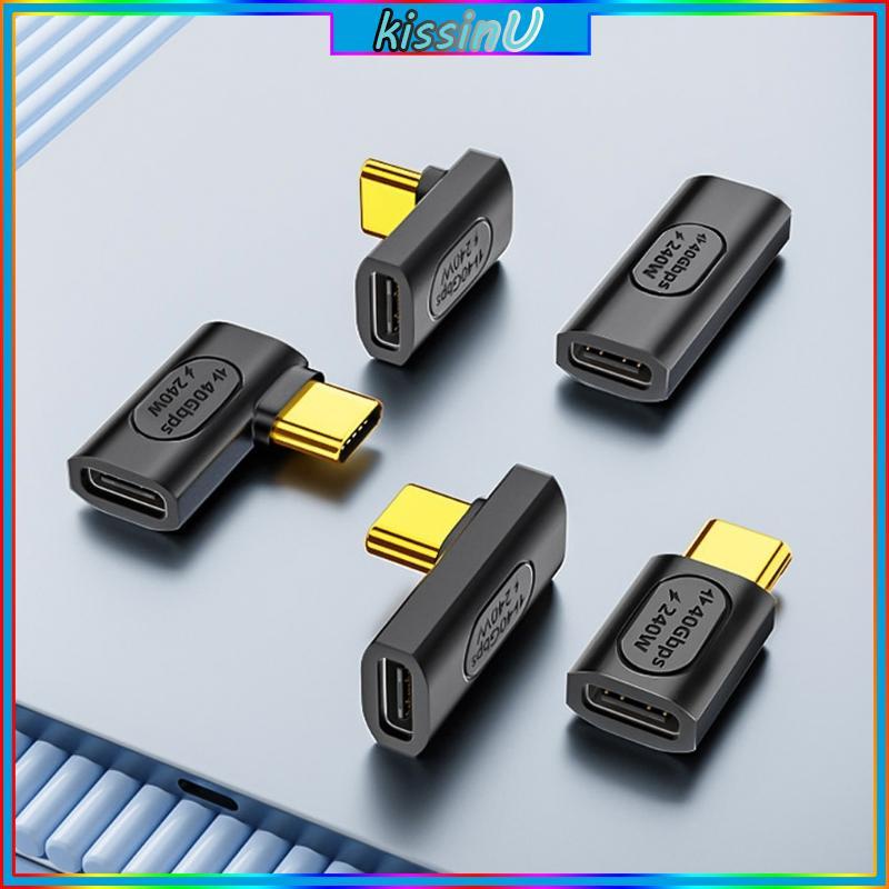Kiss Bộ Chuyển Đổi USB C Tốc Độ Cao 240W Nguồn Điện Loại C Đầu Nối Nam Đến Nữ Cho otebook Điện Thoại
