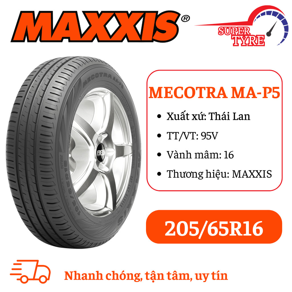 Lốp xe ô tô du lịch MAXXIS 205/65R16 MAP5