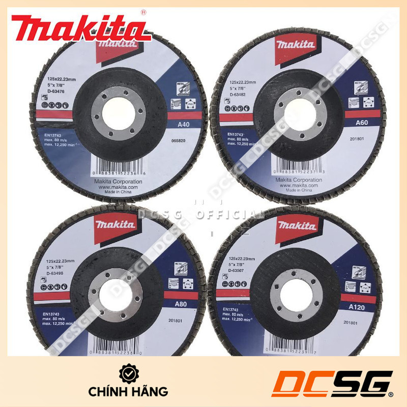 Đĩa nhám xếp đế sợi thủy tinh 125mm Makita (loại góc nghiêng) | DCSG