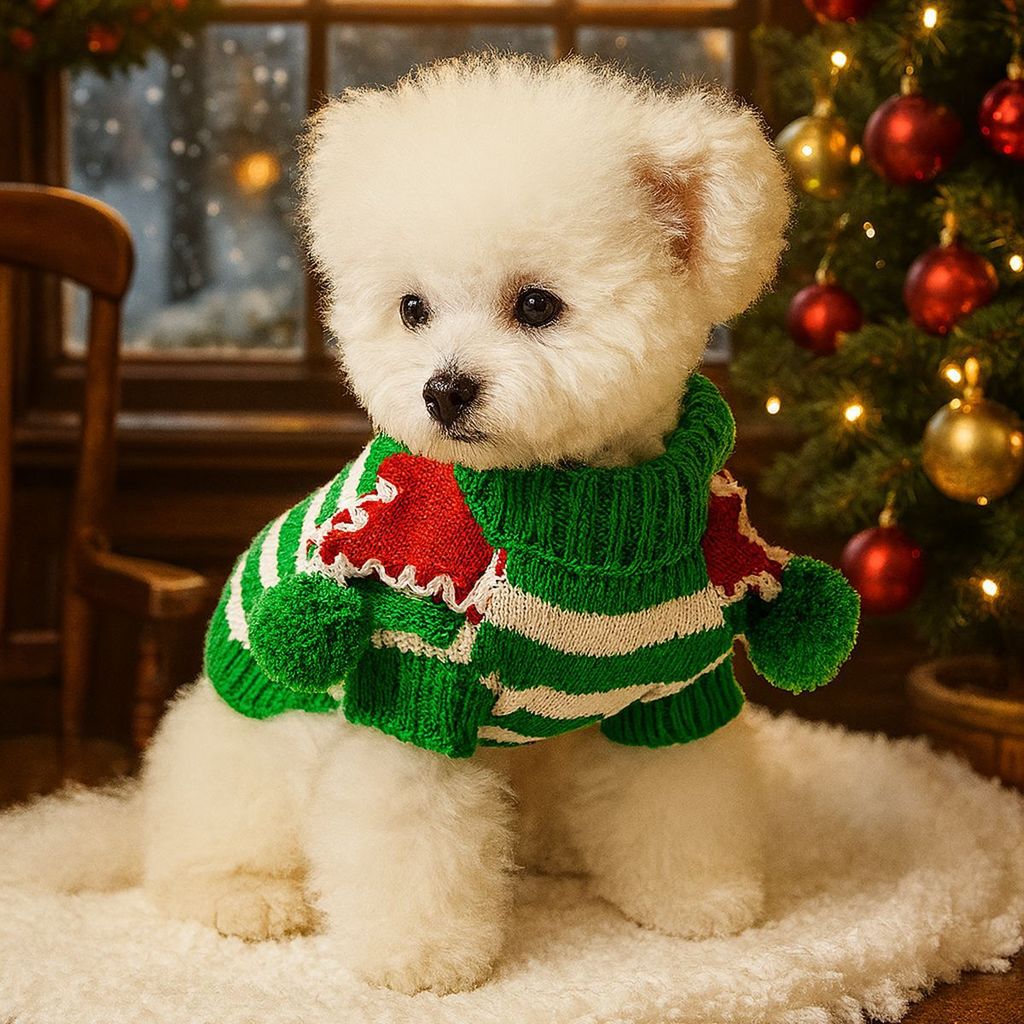 Autumn and Winter Halloween Pet Clothing Cute Puppy Kitten Casual Fashion Clothing Colorful Christma