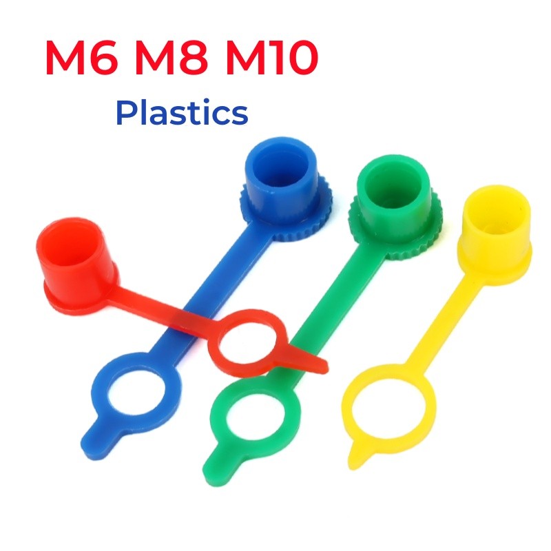 M6 M8 M10 Đỏ Xanh Trắng Vàng Xanh Nhựa Mỡ Lắp Nắp Mỡ Lắp Nắp Bụi Nắp Bụi