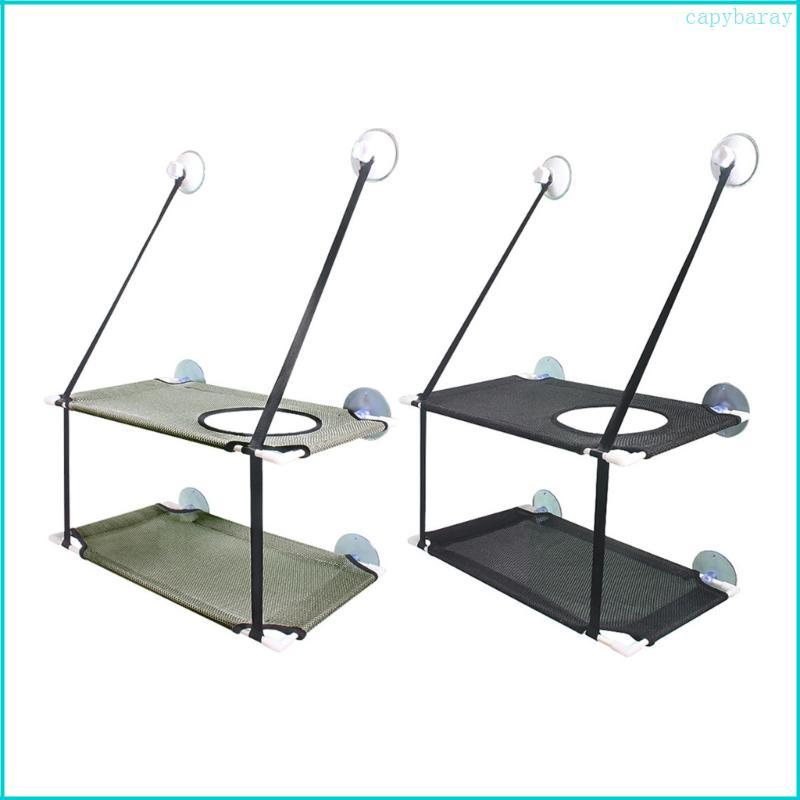 Double Layer Cats Hammock Window Bed Fleece Blanket and Toy for Extra Large S