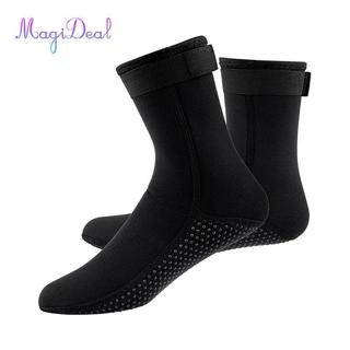 Tất lặn cao su tổng hợp MagiDeal, tất 3mm, tất lặn có dây đeo điều chỉnh cho bơi lội đi biển thể thao