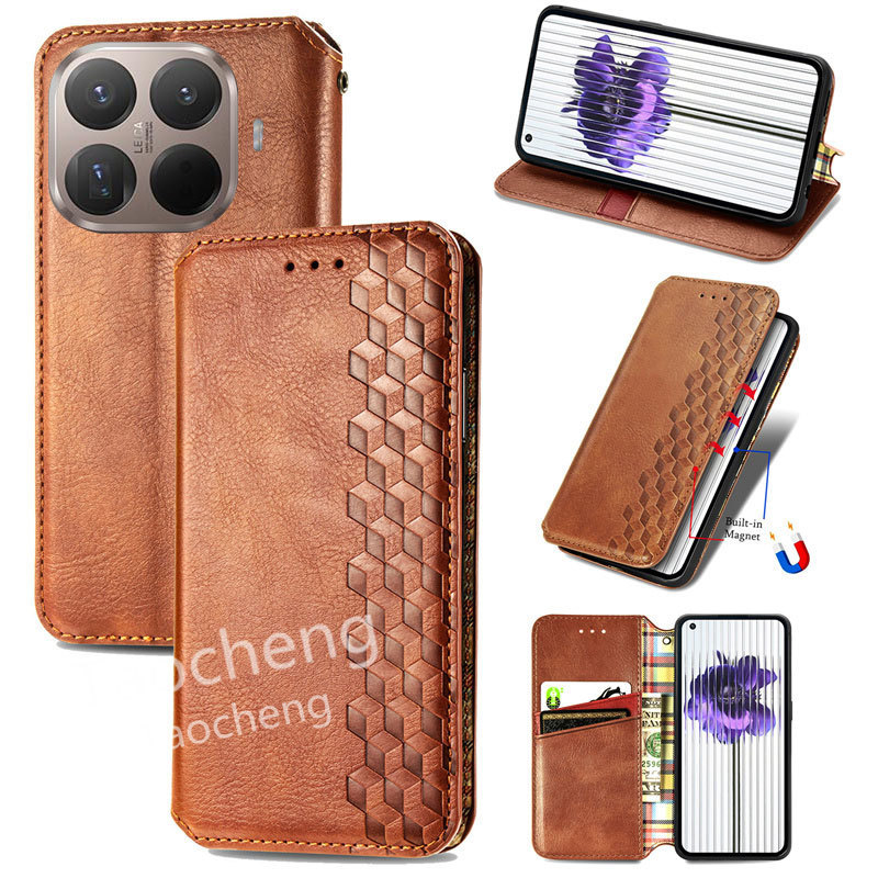 Ốp Điện Thoại Cho Xiaomi 15T 15 T Pro 15TPro 5G 2025 Khe Cắm Thẻ Sang Trọng PU Flip Casing Thời Tran