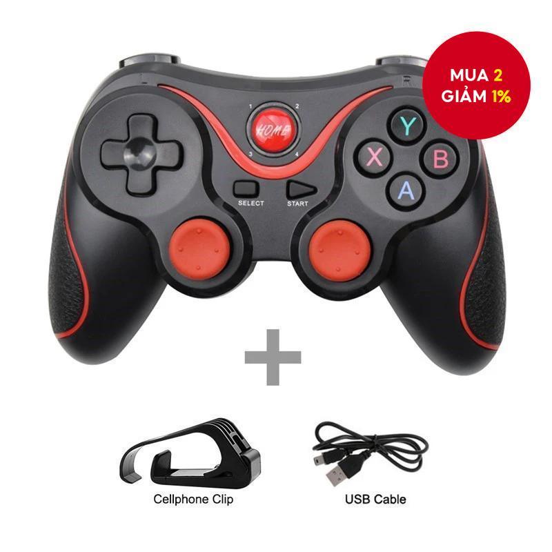 Bộ điều khiển Gamepad Không dây X3 cho PC, IOS, TV Box, Joystick với Bộ chuyển đổi OTG cho Android.