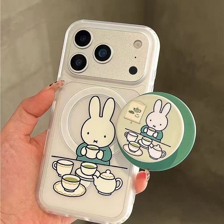 Ốp lưng họa tiết thỏ thông thường cho iPhone 11 12 Pro 13 Pro Max 15 Pro Max 14 16 Pro 16 Plus 17 Ai