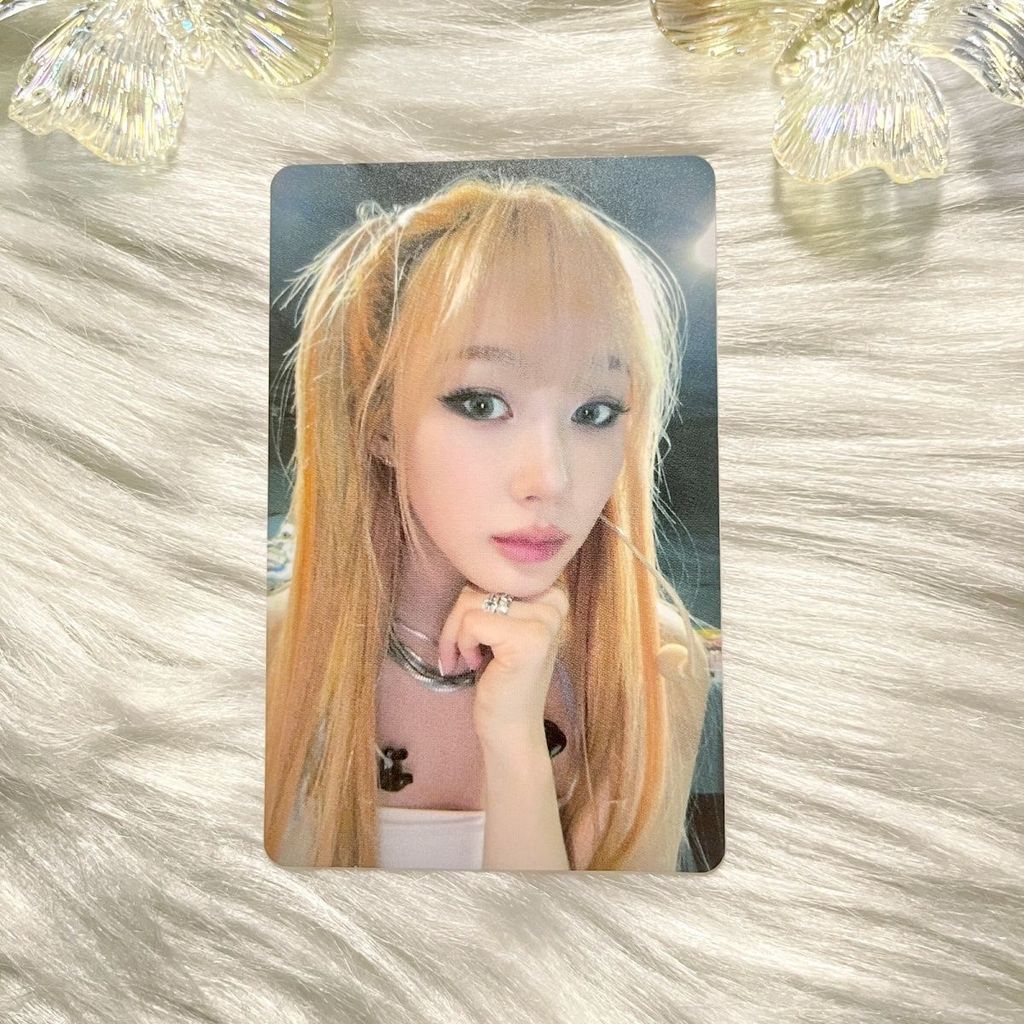 Sản phẩm chính hãng GISELLE thẻ nhỏ aespa Nhật Bản fm trường tuần bộ thẻ tóc vàng lê Giselle