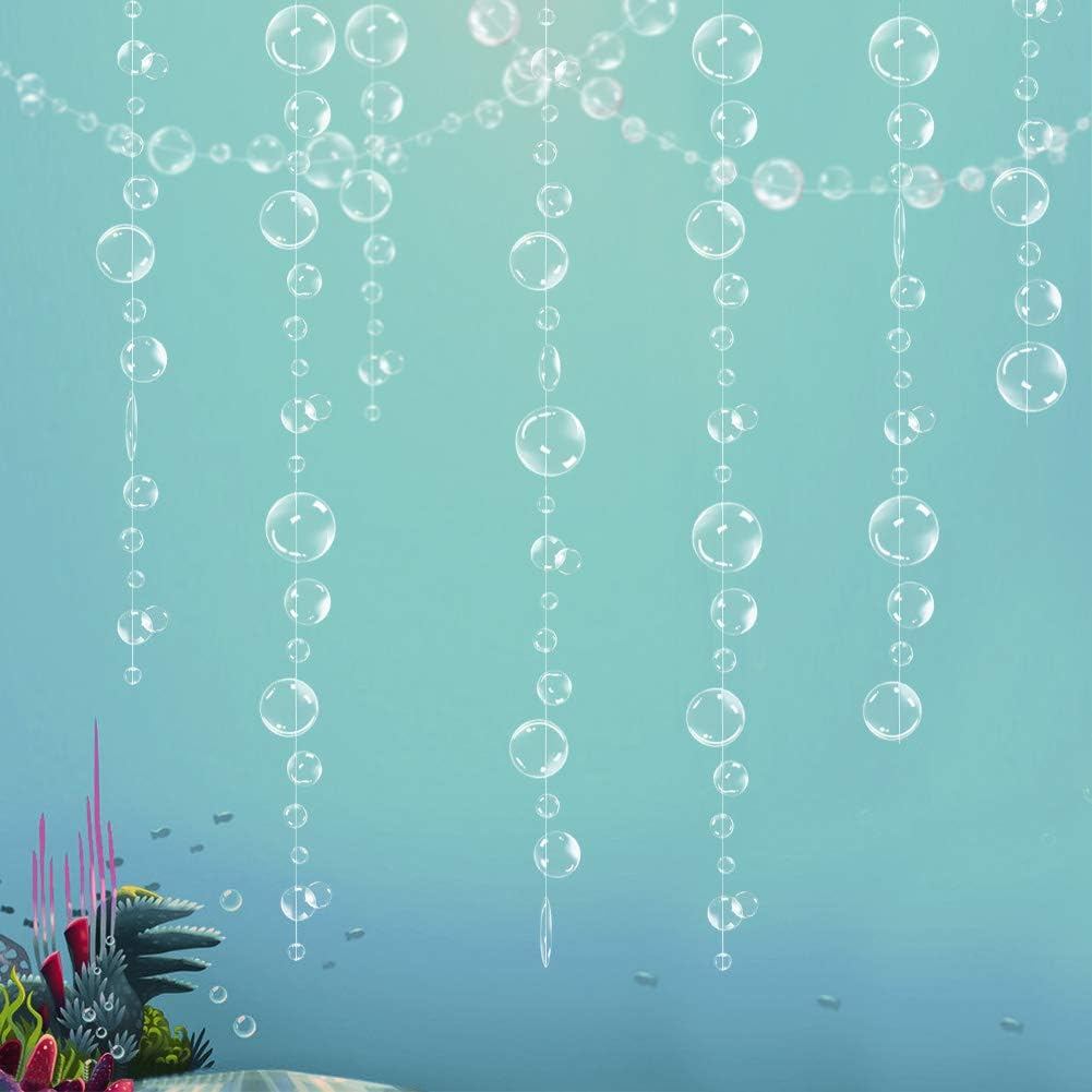Decor365 Under The Sea Party Decorations White Bubble Garlands Little Mermaid Birthday Decorations B