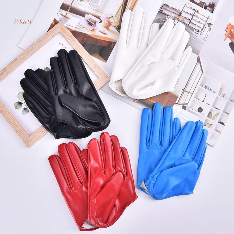 K & W Thiết Kế Mới Găng Tay Da Gợi Cảm Cho Nữ Găng Tay Da Nửa Lòng Bàn Tay Đảng Show vn