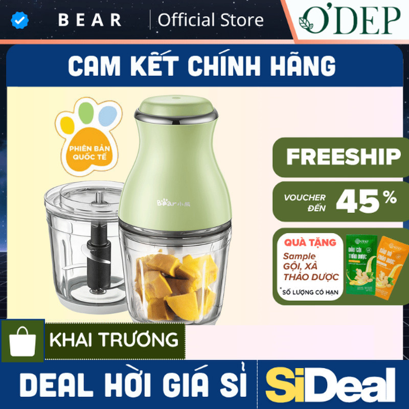 Máy xay thực phẩm đa năng Bear 0.6L B02U2/B02X5 - Hàng Chính Hãng - SIDEAL SIO