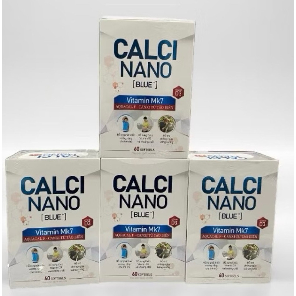Viên uống bổ sung canxi hữu cơ CALCI NANO MK7 Blue+