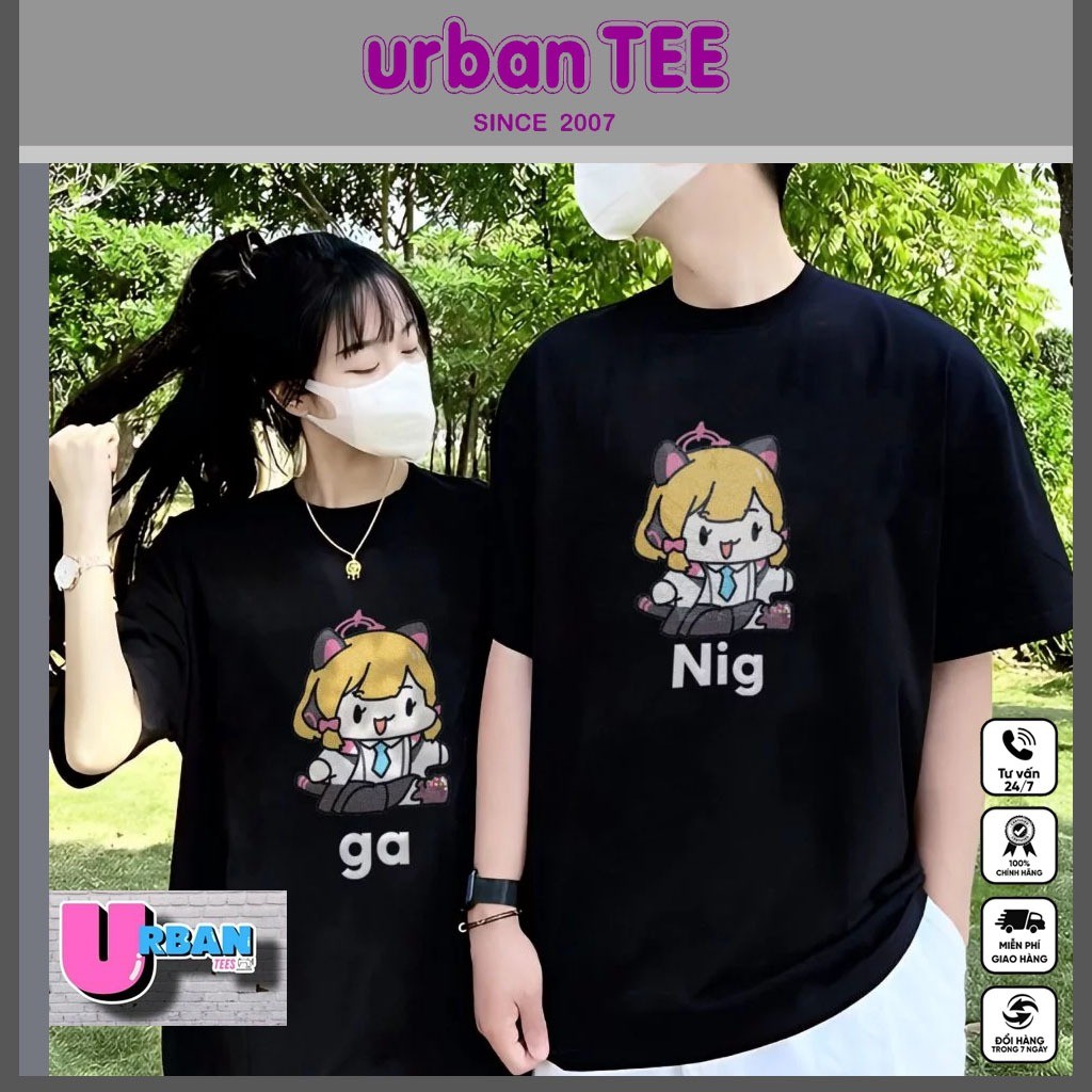 Áo phông meme Blue Archive : Nig & ga - Sugar Rush - I eat Kid - Hero Team - Một đời liêm khiết | UR