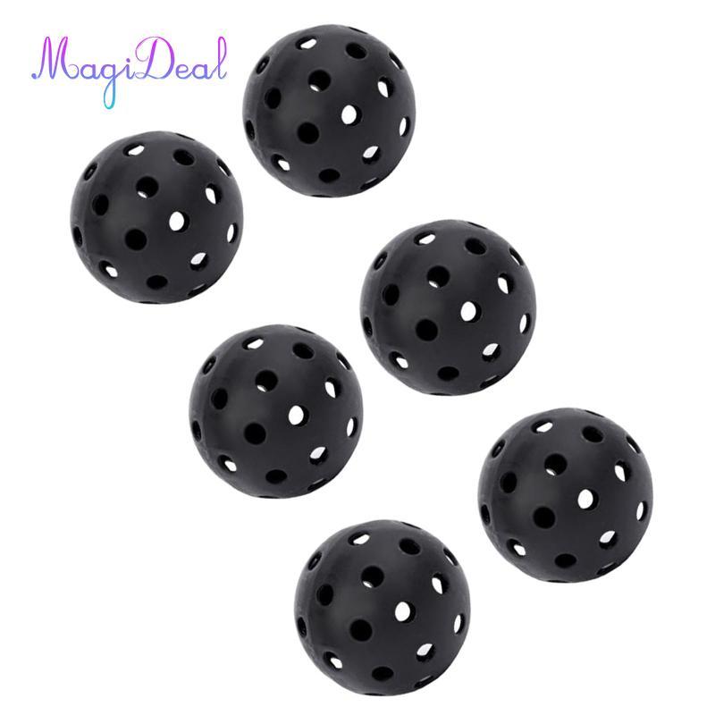 Magideal 6x Quả Bóng Pickleball Ngoài Trời Quả Bóng Luyện Tập Cho Câu Lạc Bộ Giải Trí Chơi Huấn Luyệ