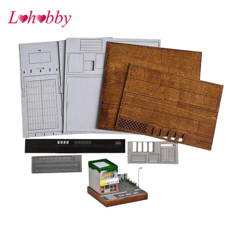 Lohobby 1: 64 Diorama Garage Cảnh Đậu Phụ Shop Diorama Cho Mẫu Đường Sắt Xe Diecast