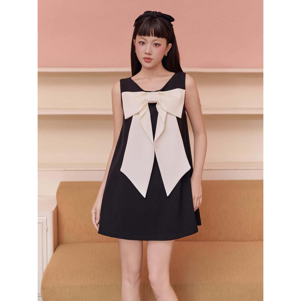 Melody dress đầm baby doll phối nơ thiết kế AGUJA