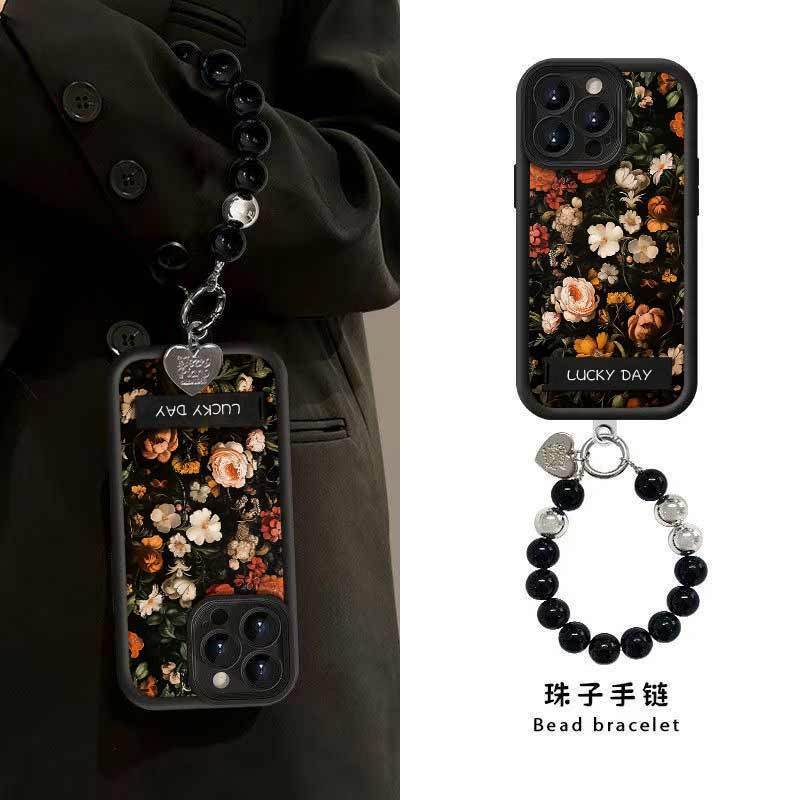 Ốp điện thoại Rose Qun iPhone Apple 17 15 cặp 14 chân đế 13 trọn gói 12promax Soft x Case 17e Vỏ bảo