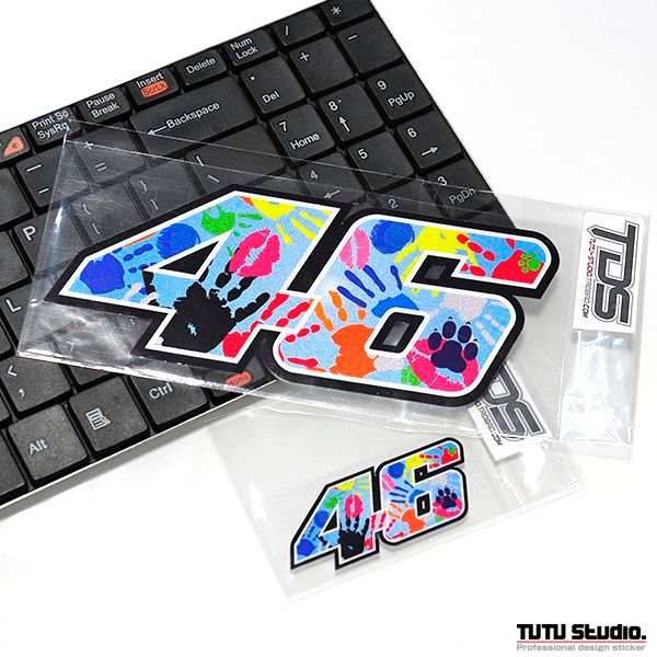 Ý AGV PISTA Rossi Palm Flower Phiên bản Decal dán xe máy