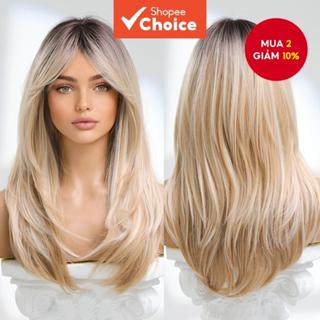  Tóc Giả Ombre Tóc Giả Dài Tóc Giả Tóc Tổng Hợp Nhiều Lớp Cho Nữ Tự Nhiên Và Chịu Nhiệt 