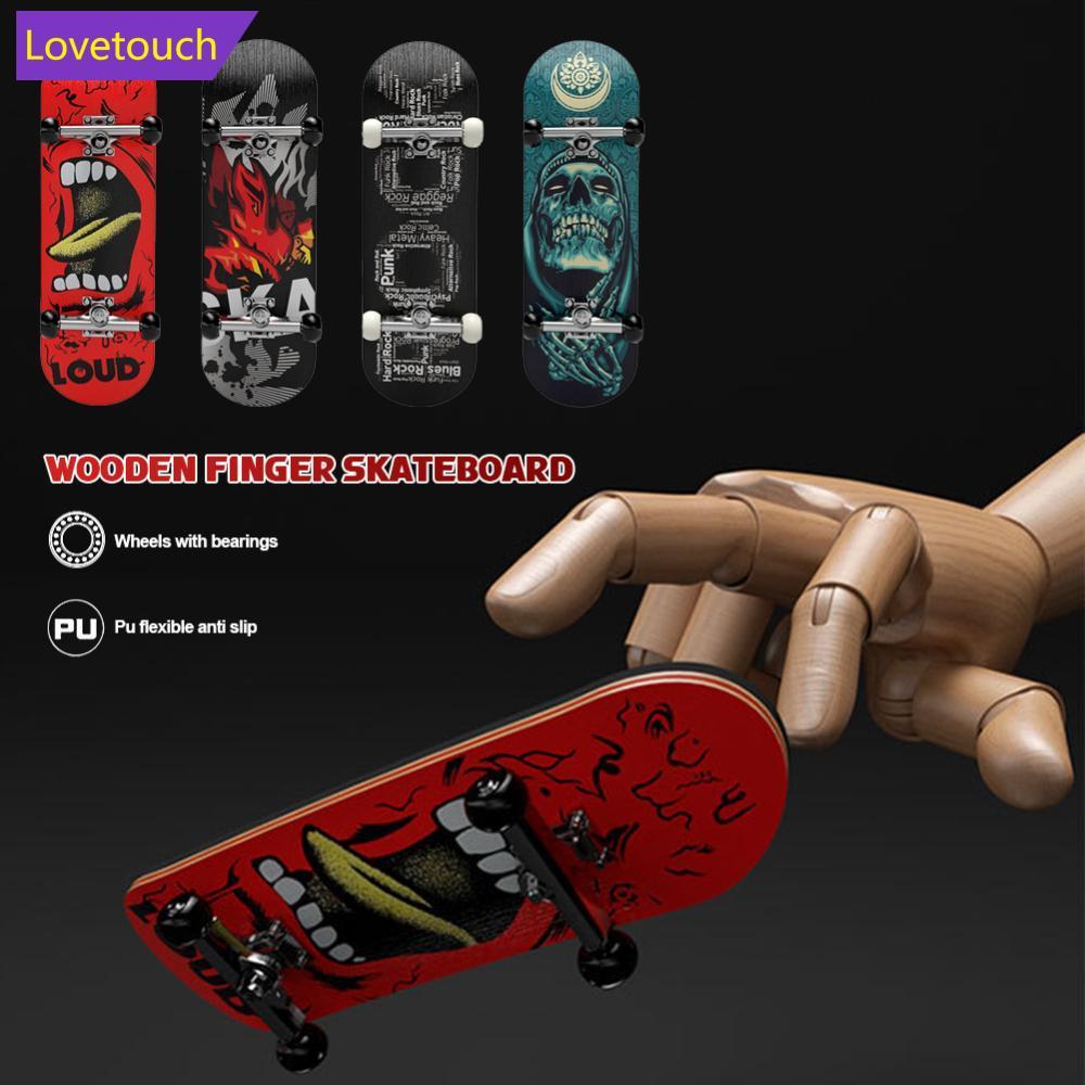 LOVETOUCH Gỗ Fingerboard Fingerboard Bộ Ngón Tay Ga Ngón Tay Ván Trượt Ván Gỗ Phong Chuyên Nghiệp Mi