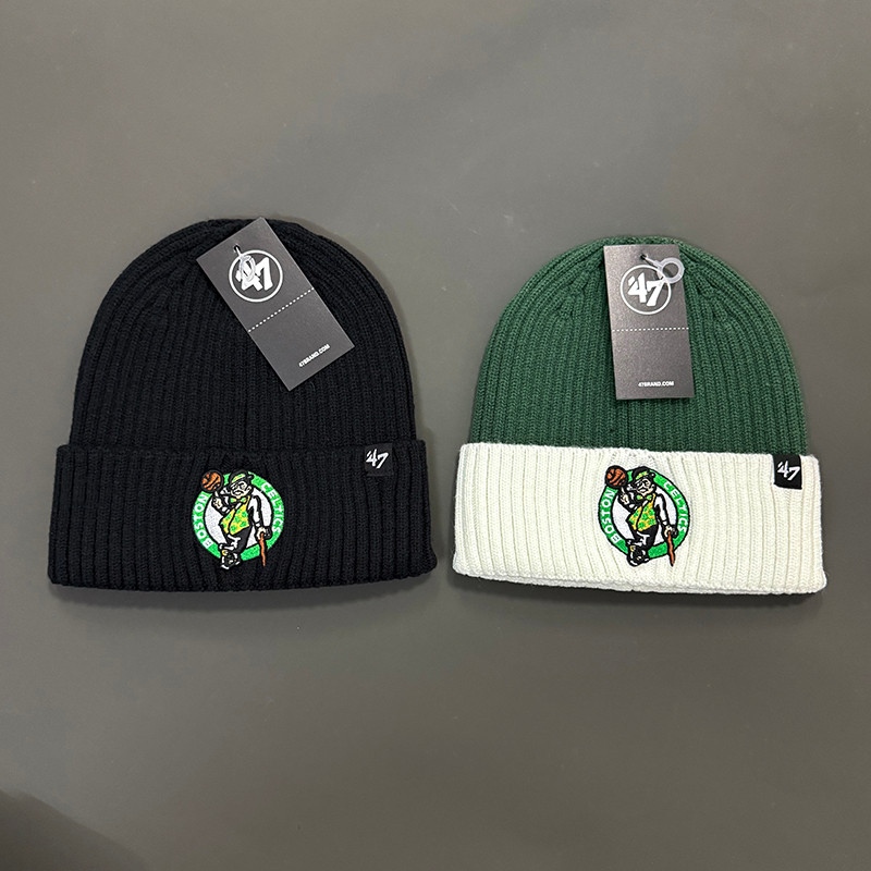 Mũ len thêu logo NBA 47Brand Tatum Celtics, thu đông ấm áp cho nam và nữ