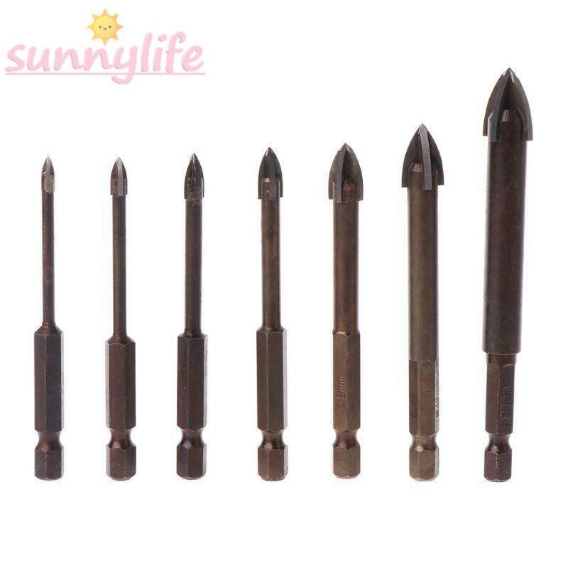 【Spot goods】Drill Bit Concrete Cutter Plastic Spear Head Stone Wood Brown Workshop