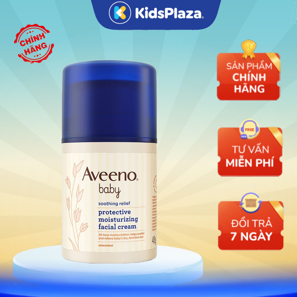 Kem dưỡng ẩm da mặt Aveeno 48g 0M+ - chính hãng KidsPlaza