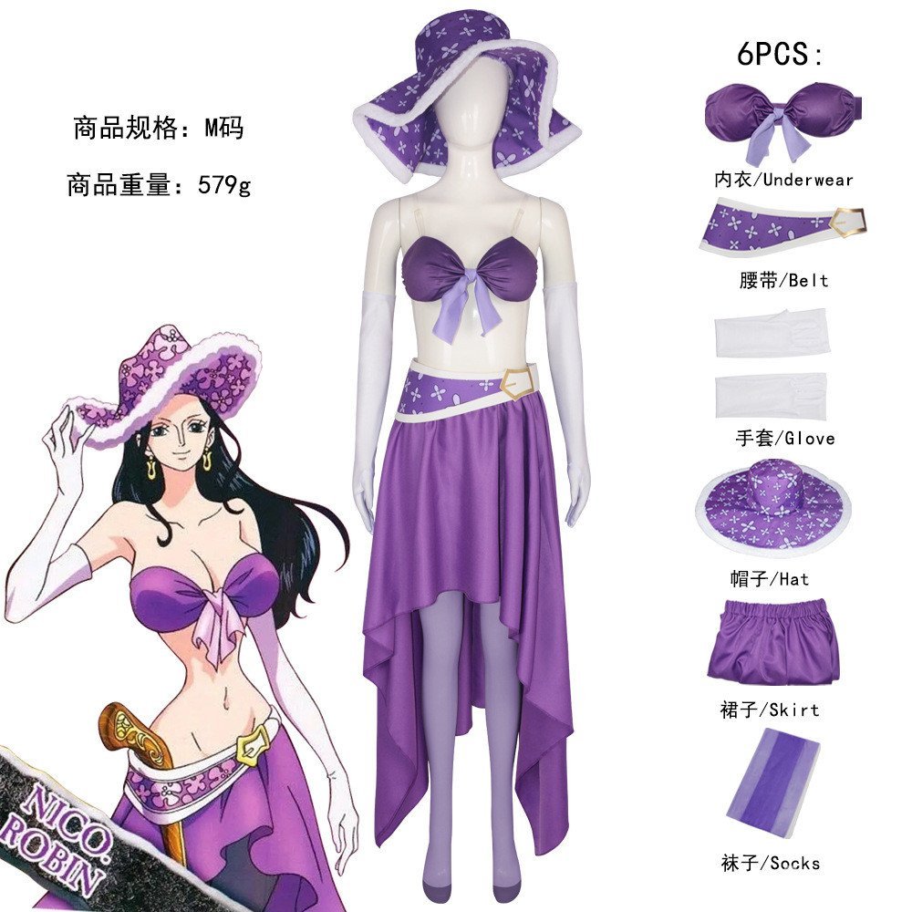 Z Nicole Robin - Quần Áo Kỷ Niệm 15 Năm Bộ Đồ Cosplay One Piece