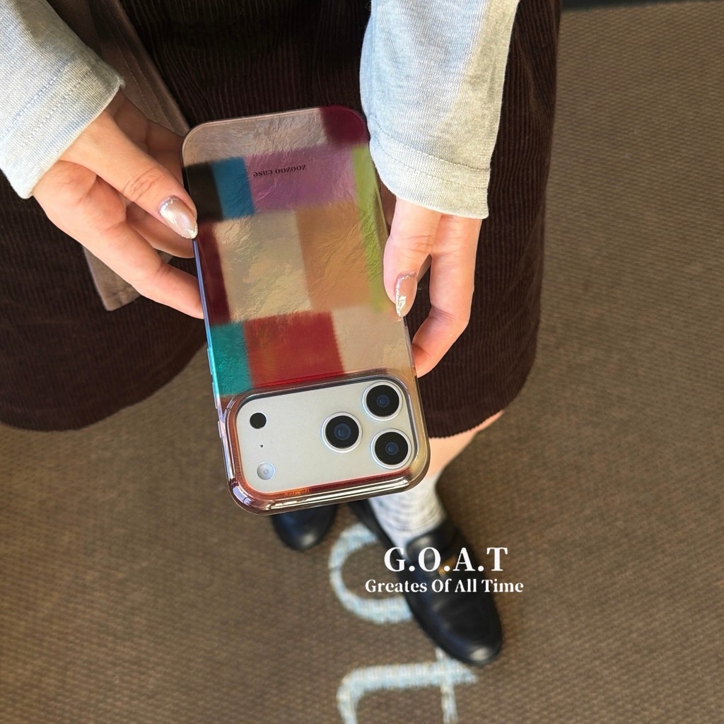 G.O.A.T Vỏ xếp hình khối đầy màu sắc Tương thích cho iPhone 17 pro max iPhone 17 16 15 13 14 pro max