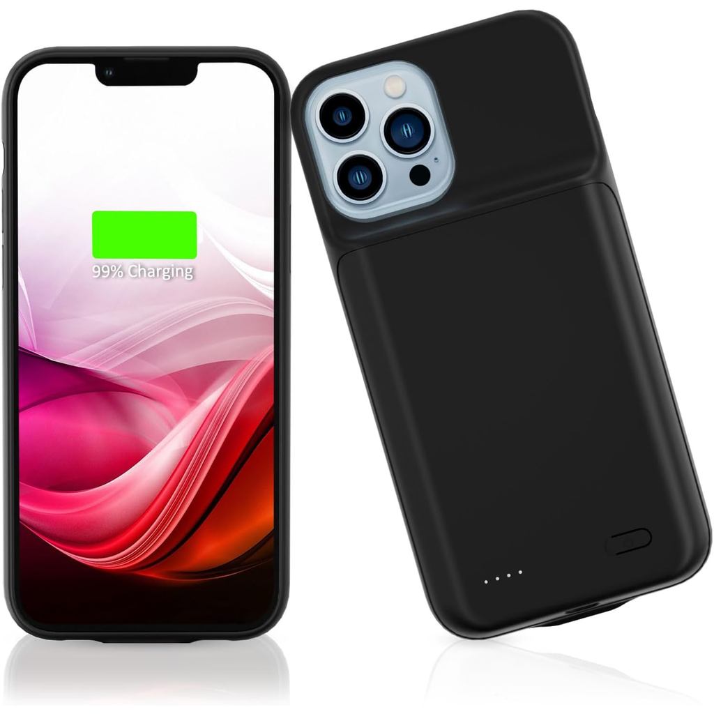 Gladgogo Sạc Cho iPhone 13 Pro Max, Real 6000mAh Siêu Mỏng Mạnh Mẽ Pin Sạc Di Động Bên Ngoài Nhẹ Bộ 