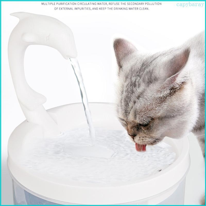 Cats Water Fountain Automatic Pet Drinking Water Dispenser 2L Water Level Win