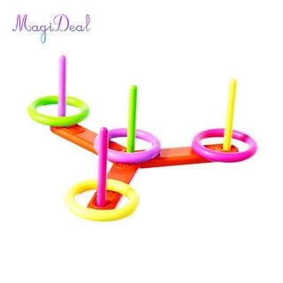 MagiDeal Ring Toss Đồ chơi giáo dục Đồ chơi nhiều màu Kỹ năng vận động Trò chơi hoạt động ngoài trời