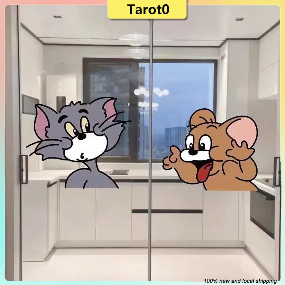 Hoạt Hình Mickey Kính Cửa Trang Trí Tranh Dán Phòng Ngủ Tranh Nền Dễ Thương Tranh Treo Tường