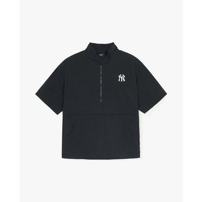 MLB - Áo khoác gió unisex cổ trụ tay ngắn Goffcore Anorak_3AWJB0553-50BKS
