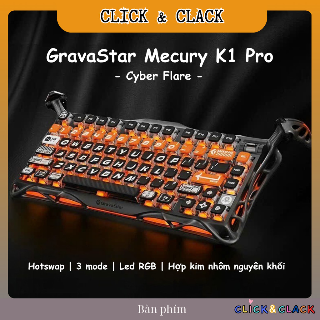 Bàn Phím Gaming Gravastar Mecury K1 Pro Special Edition CyberFlare