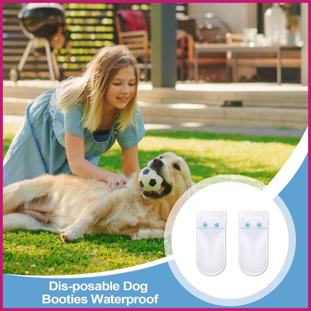 Giày Paw Chó 12X Tất Không Dệt Cho Chó Booties Chống Thấm Nước Chân Chó Chân Chân Có Booties Có Băng