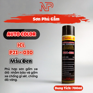 Sơn Xịt Phủ Gầm Autocolor P21-030 Màu Đen Sần