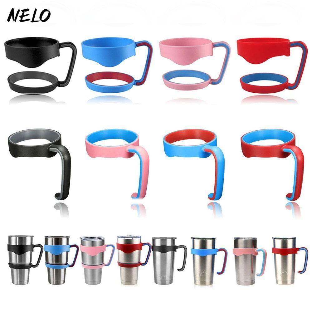 NELO 1 Cái Cốc Cốc Cốc Tay Cầm, Phụ Kiện Chai Cốc Đế Chai Nước, Đồ Uống Di Động 4 Màu Cốc Uống Giá C