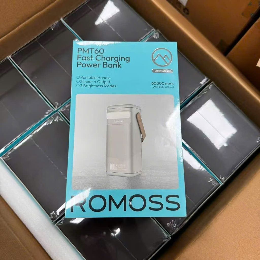 Pin sạc dự phòng ROMOSS PMT60 - 60.000mAh | 100W sạc nhanh 2 chiều - Lõi LIFEPO4 siêu bền