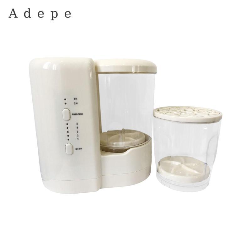 2 Miếng Mini Máy Giặt Bàn Chải Trang Điểm Bụi Đôi Cốc Giặt Máy Sấy 2 Trong 1 Giải Pháp Chất Liệu PP 